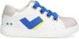 BunniesJR Bunnies JR Lucien Louw Jongens Lage Sneakers Wit Blauw Leer Veters - Thumbnail 1