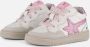 BunniesJR 225256-500 Meisjes Lage Sneakers Wit Roze Leer Veters - Thumbnail 5