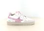 BunniesJR 225256-500 Meisjes Lage Sneakers Wit Roze Leer Veters - Thumbnail 1