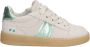 BunniesJR 225451-401 Meisjes Lage Sneakers Beige Blauw Suède Veters - Thumbnail 2