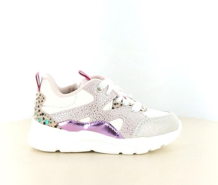 BunniesJR 226051-994 Meisjes Lage Sneakers Paars Leer Veters