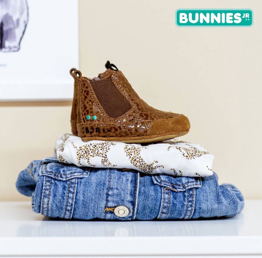 BunniesJR Bunnies JR 221510 413 Meisjes Babylaarsjes Bruin Suède Ritssluiting - Foto 6