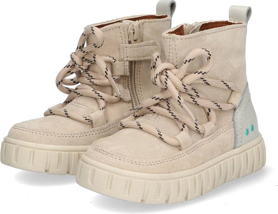 BunniesJR Bunnies JR 222661-406 Meisjes Enkellaarsjes Beige Suède Veters - Foto 3