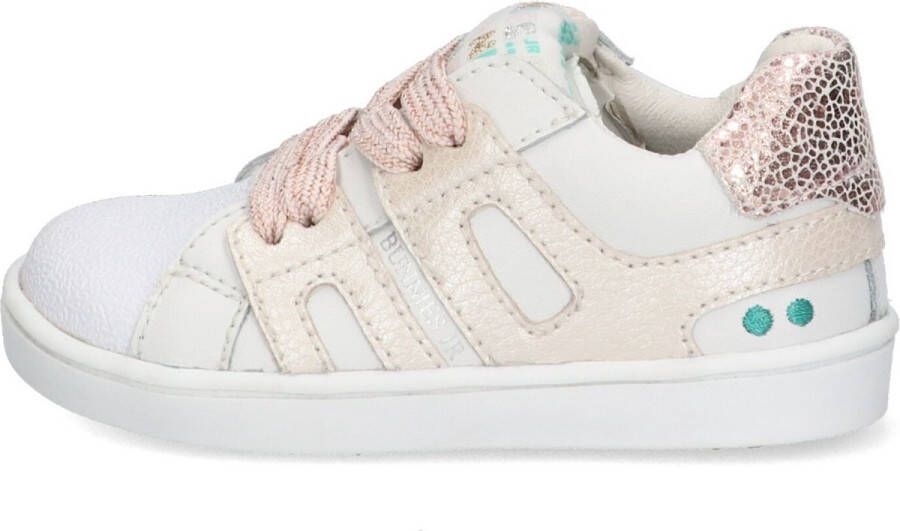 BunniesJR Bunnies JR 223322-596 Meisjes Lage Sneakers Roze Wit Leer Veters - Foto 3