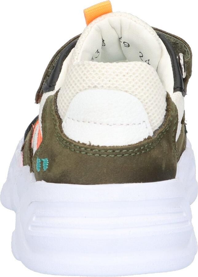 BunniesJR Bunnies JR 223343-169 Jongens Lage Sneakers Groen Beige Nubuck Klittenband - Foto 3