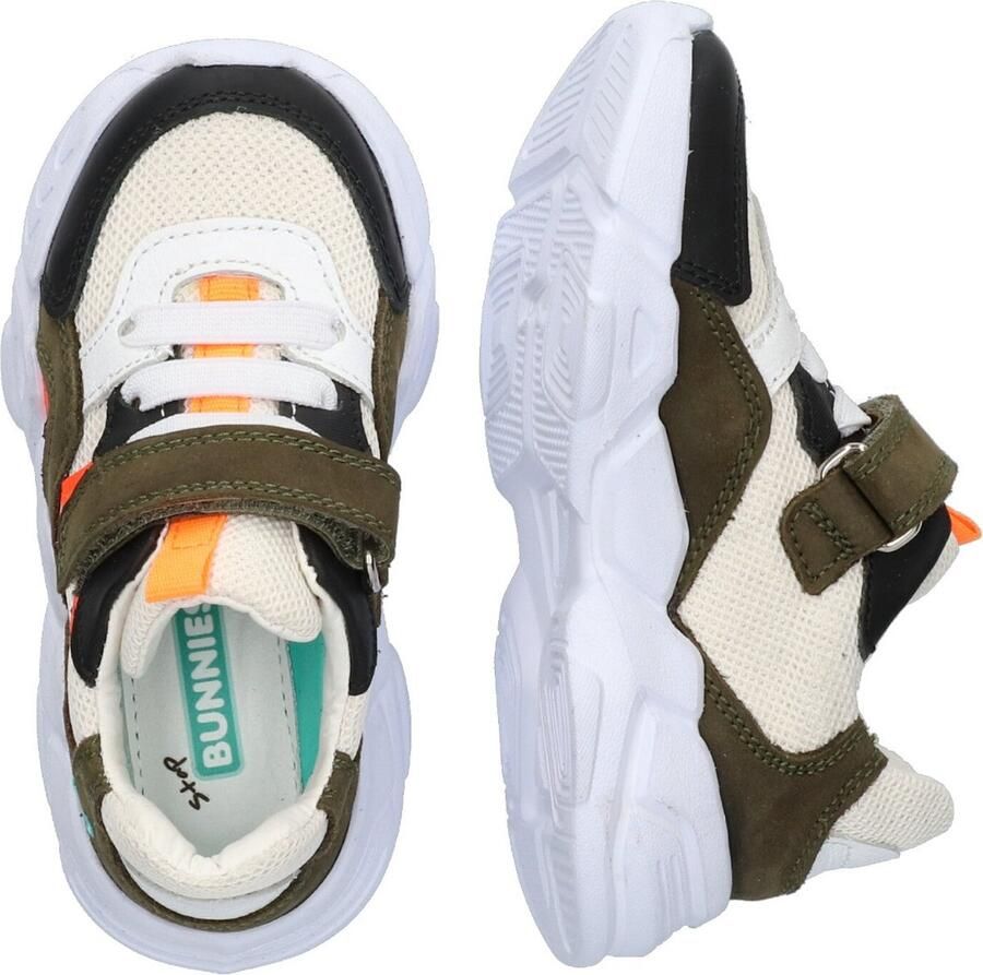 BunniesJR Bunnies JR 223343-169 Jongens Lage Sneakers Groen Beige Nubuck Klittenband - Foto 2