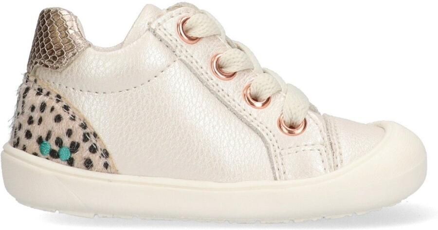 BunniesJR 225150-596 Meisjes Babysneakertjes Roze Leer Veters