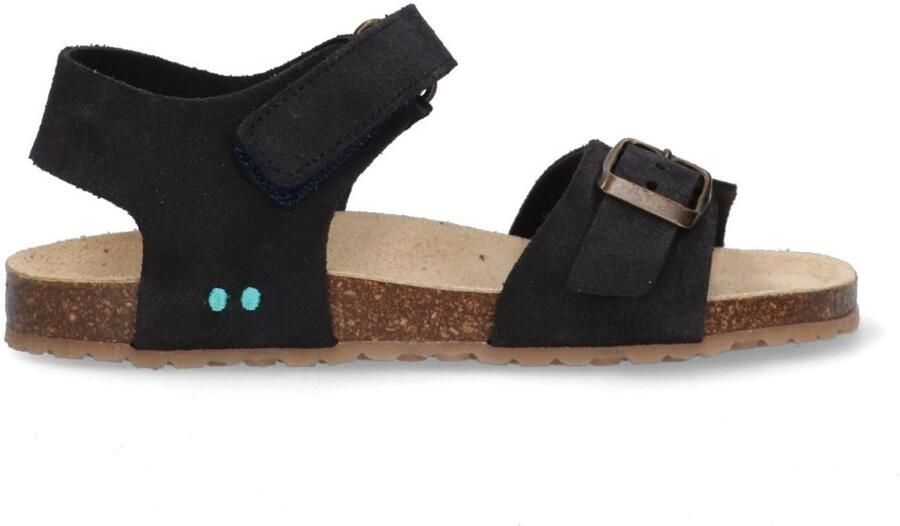 BunniesJR 225416-420 Jongens Platte Sandalen Blauw Imitatieleer Klittenband - Foto 2