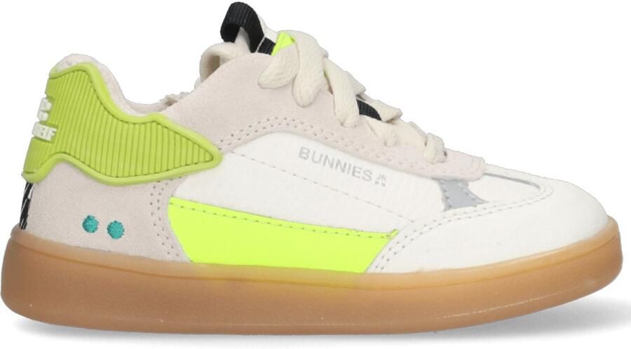 BunniesJR 225450-501 Jongens Lage Sneakers Geel Wit Leer Veters