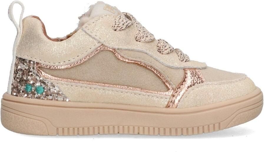 BunniesJR 225651-994 Meisjes Lage Sneakers Goud Leer Veters