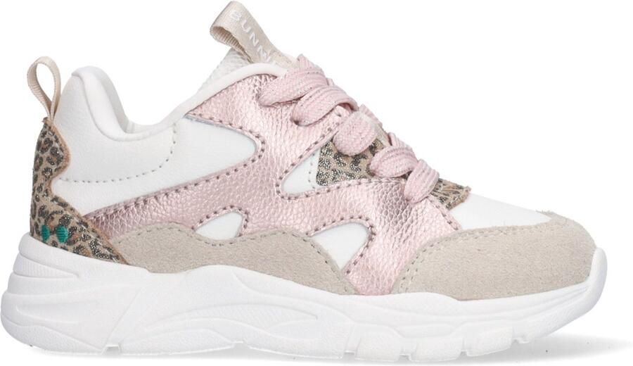 BunniesJR 226051-403 Meisjes Lage Sneakers Multicolor Leer Veters