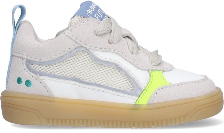 BunniesJR 226205-401 Jongens Lage Sneakers Grijs Leer Veters