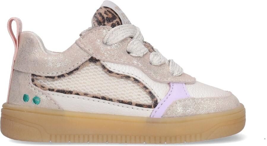 BunniesJR 226205-994 Meisjes Lage Sneakers Beige Leer Veters