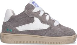 BunniesJR 226206-484 Jongens Lage Sneakers Grijs Leer Veters