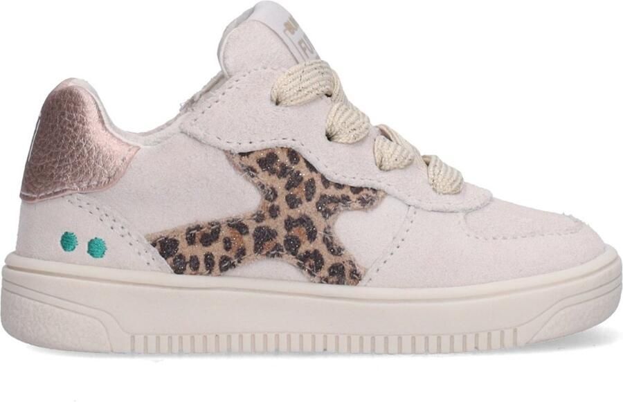 BunniesJR 226207-401 Meisjes Lage Sneakers Beige Leer Veters