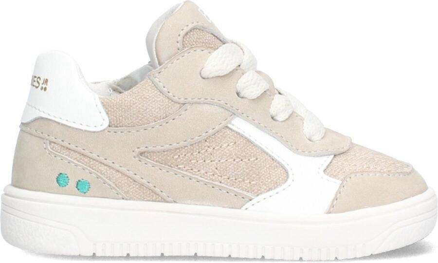 BunniesJR 226208-108 Meisjes Lage Sneakers Grijs Leer Veters