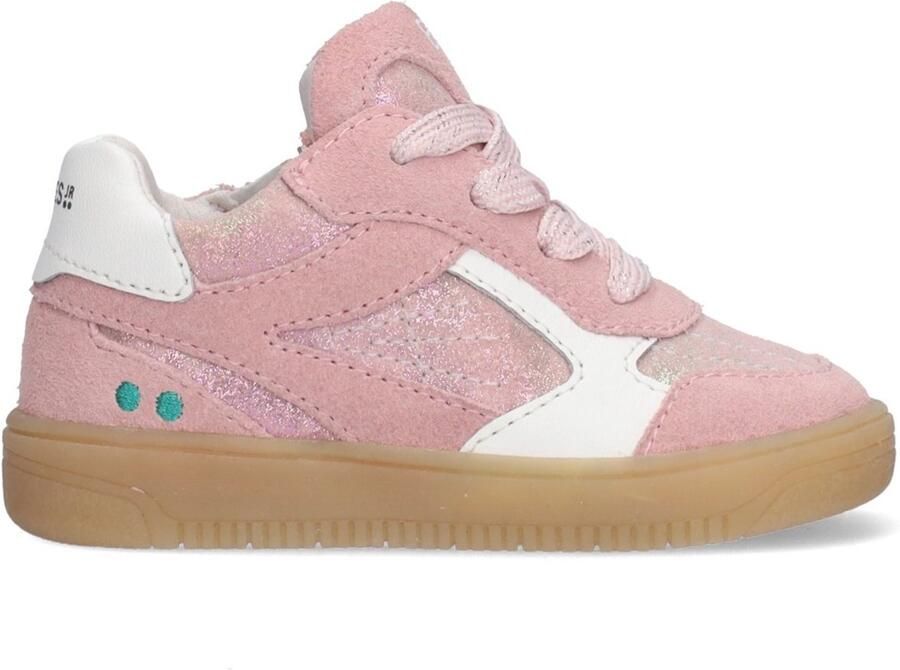 BunniesJR 226208-470 Meisjes Lage Sneakers Roze Leer Veters - Foto 4