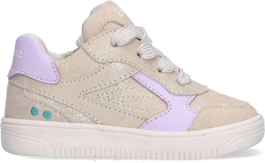 BunniesJR 226208-994 Meisjes Lage Sneakers Beige Leer Veters