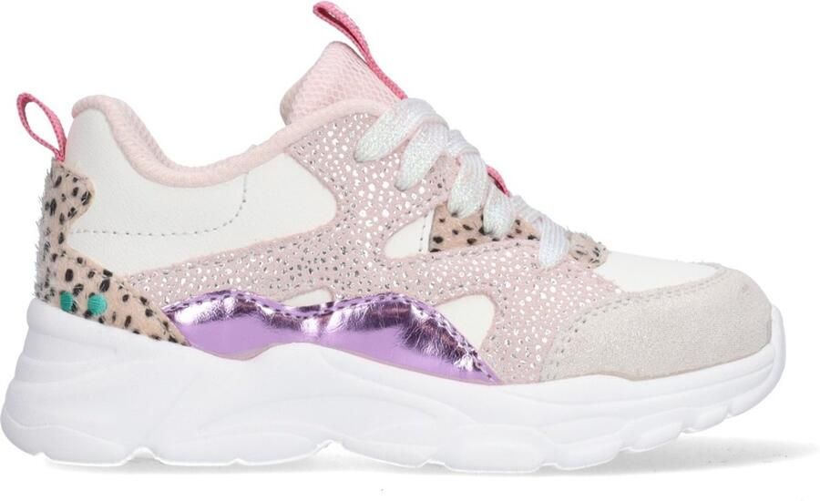 BunniesJR 226215-401 Meisjes Lage Sneakers Grijs Leer Veters