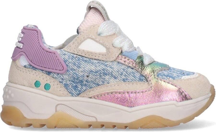 BunniesJR 226220-403 Meisjes Lage Sneakers Roze Leer Veters