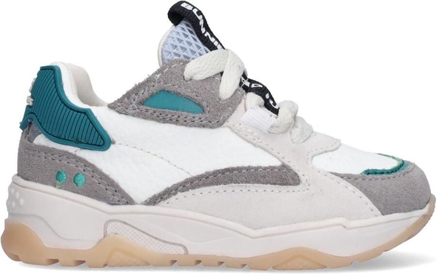 BunniesJR 226220-484 Jongens Lage Sneakers Grijs Leer Veters