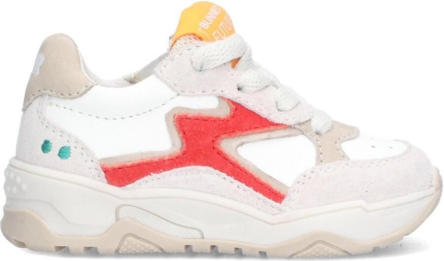 BunniesJR 226222-401 Meisjes Lage Sneakers Rood Leer Veters