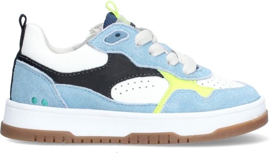 BunniesJR 226245-427 Jongens Lage Sneakers Blauw Leer Veters