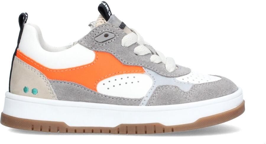BunniesJR 226245-484 Jongens Lage Sneakers Grijs Leer Veters