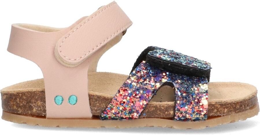 BunniesJR 226405-774 Meisjes Platte Sandalen Multicolor Imitatieleer Klittenband