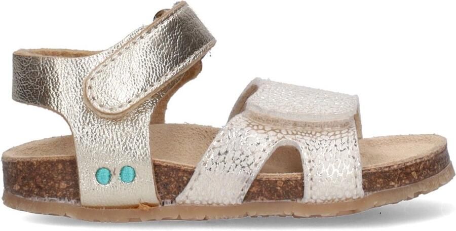 BunniesJR 226405-794 Meisjes Platte Sandalen Beige Imitatieleer Klittenband