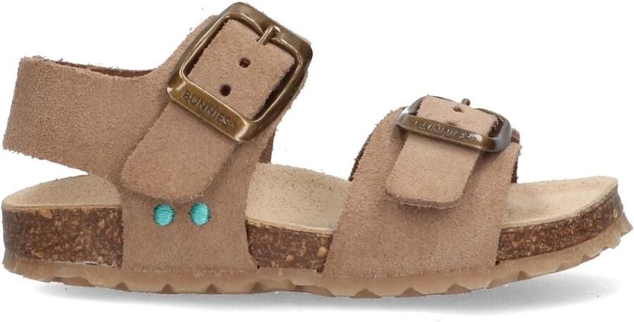 BunniesJR 226406-408 Jongens Platte Sandalen Bruin Imitatieleer Gespsluiting - Foto 2