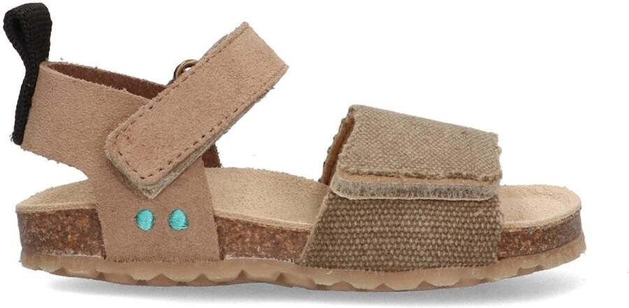 BunniesJR 226407-408 Jongens Platte Sandalen Bruin Imitatieleer Klittenband