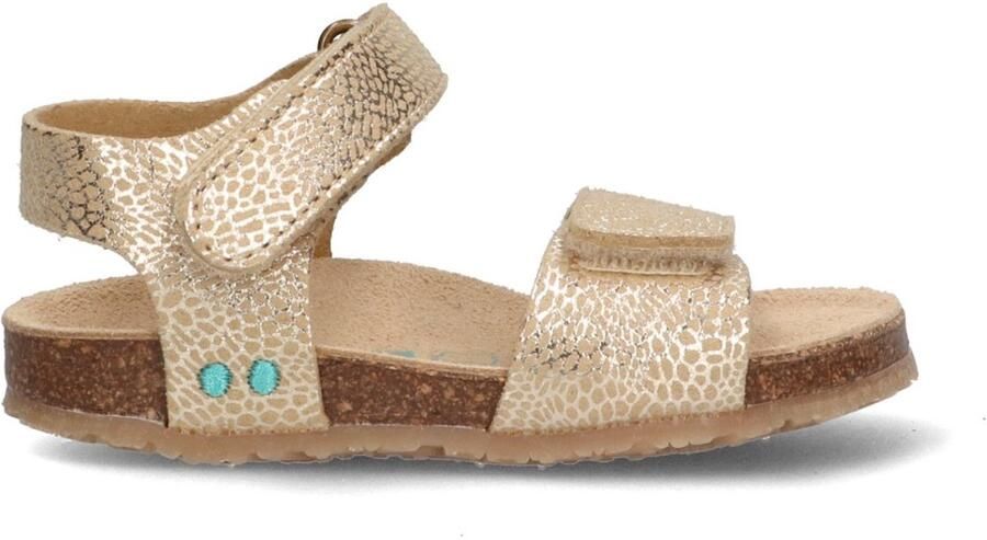 BunniesJR 226408-706 Meisjes Platte Sandalen Beige Imitatieleer Klittenband