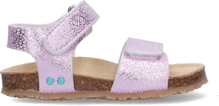 BunniesJR 226408-771 Meisjes Platte Sandalen Paars Imitatieleer Klittenband