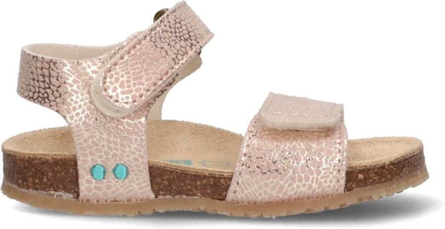 BunniesJR 226408-774 Meisjes Platte Sandalen Roze Imitatieleer Klittenband