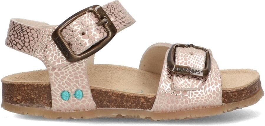 BunniesJR 226409-774 Meisjes Platte Sandalen Roze Imitatieleer Gespsluiting