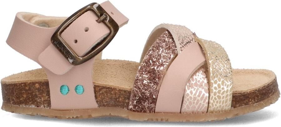 BunniesJR 226410-774 Meisjes Platte Sandalen Roze Imitatieleer Gespsluiting