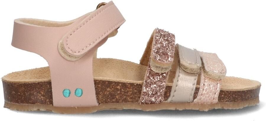 BunniesJR 226415-774 Meisjes Platte Sandalen Roze Imitatieleer Klittenband