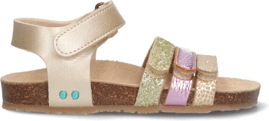 BunniesJR 226415-794 Meisjes Platte Sandalen Beige Imitatieleer Klittenband