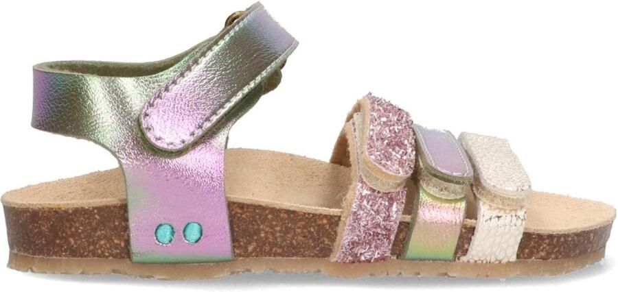 BunniesJR 226415-798 Meisjes Platte Sandalen Multicolor Imitatieleer Klittenband