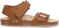 BunniesJR 226416-713 Jongens Platte Sandalen Bruin Imitatieleer Klittenband - Bruin