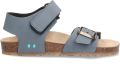BunniesJR 226416-727 Jongens Platte Sandalen Blauw Imitatieleer Klittenband - Blauw