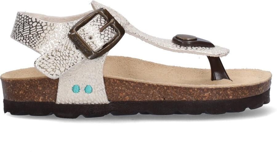 BunniesJR 226417-794 Meisjes Platte Sandalen Goud Imitatieleer Gespsluiting