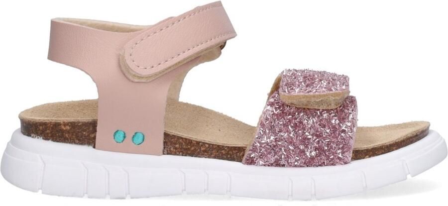 BunniesJR 226422-774 Meisjes Platte Sandalen Roze Imitatieleer Klittenband