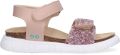 BunniesJR 226422-774 Meisjes Platte Sandalen Roze Imitatieleer Klittenband - Lichtroze