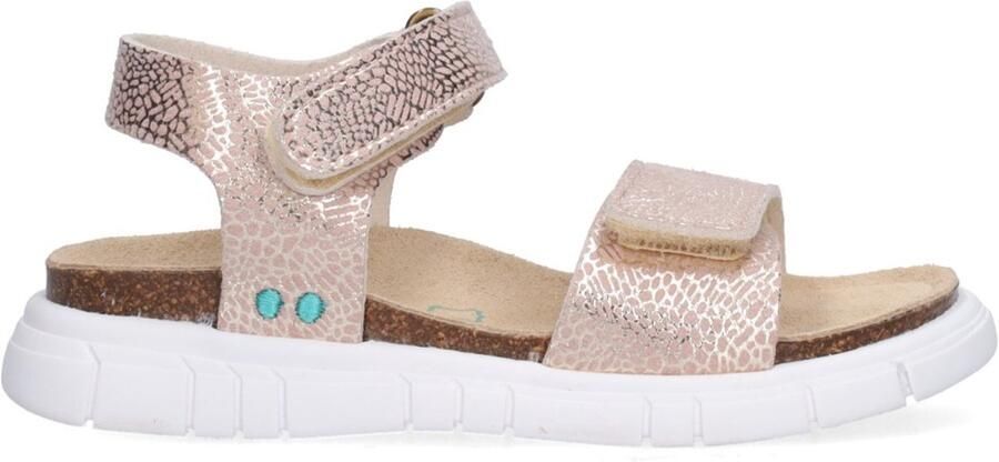 BunniesJR 226422-794 Meisjes Platte Sandalen Beige Imitatieleer Klittenband