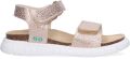BunniesJR 226422-794 Meisjes Platte Sandalen Beige Imitatieleer Klittenband - Beige
