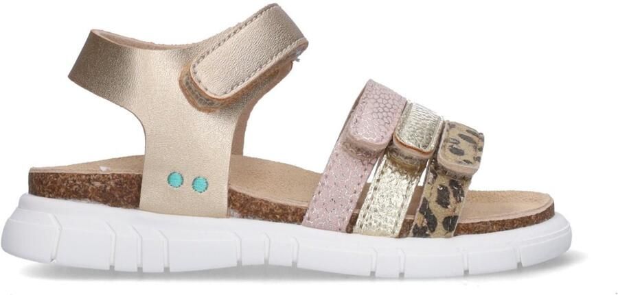 BunniesJR 226423-794 Meisjes Platte Sandalen Beige Imitatieleer Klittenband