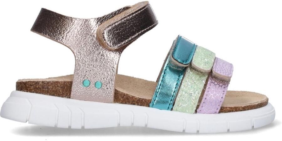 BunniesJR 226423-796 Meisjes Platte Sandalen Roze Imitatieleer Klittenband