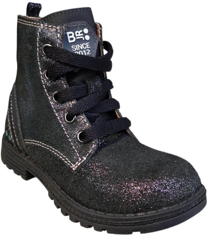 BunniesJR Tina Trots Biker Boots Meisjes Zwart Roze